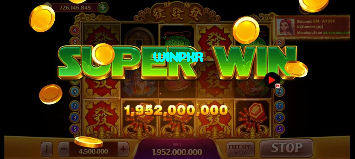 WINPKR casino presented on mobile device in Pakistan with slots and live games
